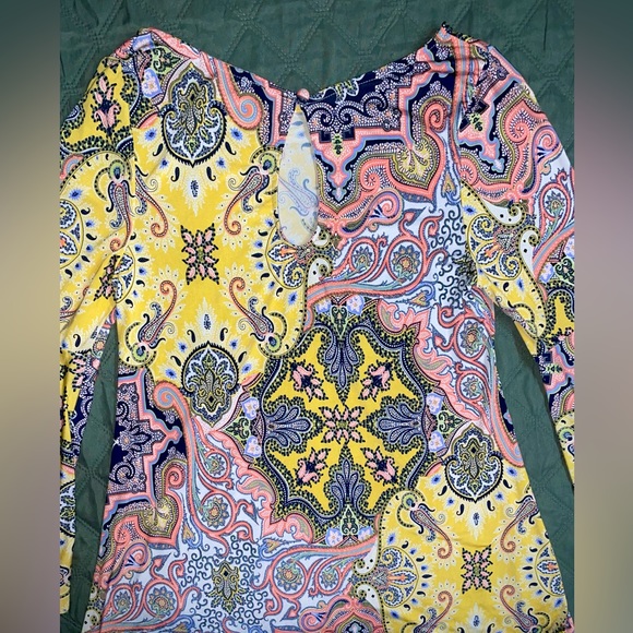 MIDNIGHT VELVET Moroccan Bell-Sleeve Top, Size Small, LIKE NEW - Picture 5 of 6